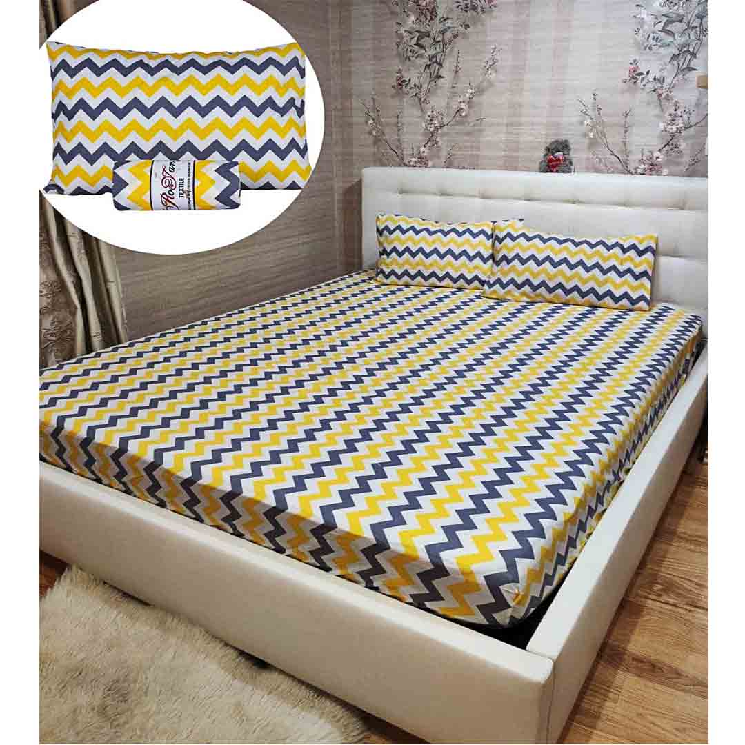 prostyn-na-rezinke-hlopok-zigzag-yellow